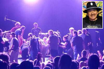 Carlos Santana - Carlos Santana collapses on stage during Michigan performance - nypost.com - city Santana - Michigan