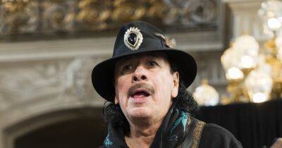Carlos Santana - Carlos Santana's wife gives health update following his onstage collapse - wonderwall.com - Florida - city Santana