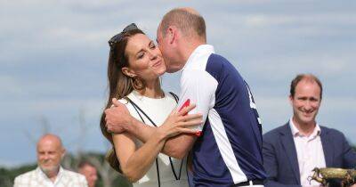 Kate Middleton - Emilia Wickstead - prince William - Williams - Kate and William in rare PDA as she kisses him after polo match victory - ok.co.uk - county Windsor
