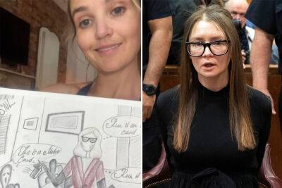 Anna Delvey - SNL’s Chloe Fineman gets ‘exclusive’ drawings from scammer Anna Delvey - nypost.com - New York - Germany - county York