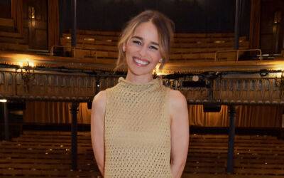 Emilia Clarke Looks Stunning at Opening Night of Her West End Play, 'The Seagull' - www.justjared.com - London