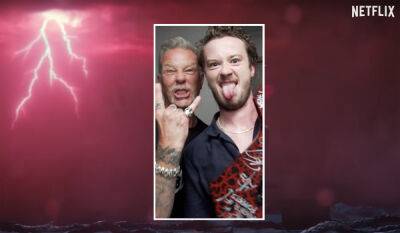 James Hetfield - Eddie Munson - Stranger Things Star Joseph Quinn Joins Metallica For A Master Of Puppets Jam Sesh! - perezhilton.com