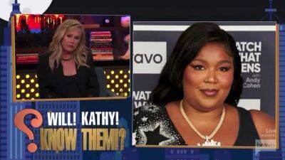 Andy Cohen - Kathy Hilton - Crystal Kung Minkoff - Kathy Hilton Confuses Lizzo for 'Precious' Star Gabourey Sidibe in Awkward 'WWHL' Moment - etonline.com