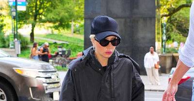 Lady Gaga wears a black trench coat while visiting Tony Bennett in NYC - www.msn.com - county York - county Bennett