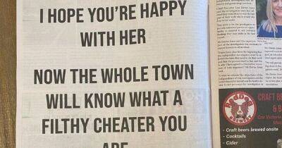 Jilted woman takes out full page newspaper ad exposing cheating boyfriend - dailyrecord.co.uk - Australia - Britain - Scotland - Beyond