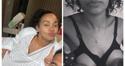 Little Mix star Leigh-Anne Pinnock shares never seen before snaps from labour and breastfeeding her twins as they turn one - www.manchestereveningnews.co.uk - Manchester