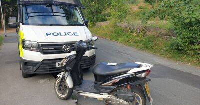 Runaway moped caught by police found with '30 bags of drugs' - manchestereveningnews.co.uk - Manchester