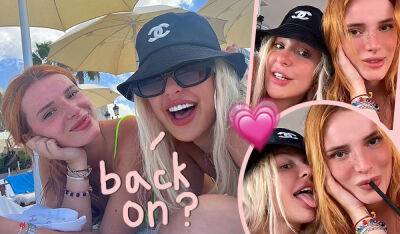 Bella Thorne - Tana Mongeau Cuddles Up To Ex Bella Thorne In Ibiza -- Are They Back Together? - perezhilton.com