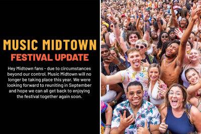 Jack White - Atlanta’s Music Midtown festival canceled — Georgia gun law blamed - nypost.com - Atlanta - county Stone - city Midtown