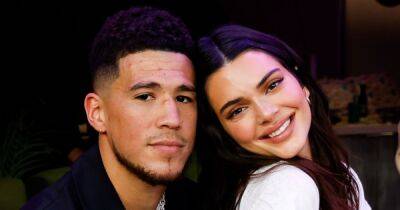 Kendall Jenner - Kourtney Kardashian - Travis Barker - Devin Booker - Kendall Jenner and Devin Booker Are Officially Back Together and ‘Really Happy With Each Other’ - usmagazine.com - California - county Hampton
