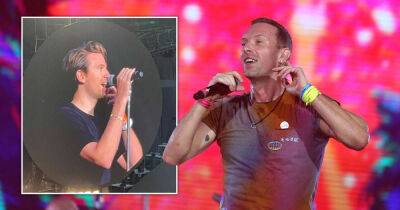 Steve Coogan - Greg James - Natalie Imbruglia - Craig David - Chris Martin - Radio 1’s Greg James makes surprise appearance on-stage at Coldplay gig - msn.com