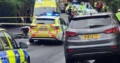 Two taken to hospital after serious smash involving off-road bikes and car - www.manchestereveningnews.co.uk - Manchester - county Lane
