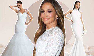 Jennifer Lopez - Ralph Lauren - Jennifer Lopez's mermaid wedding dresses were iconic – and we've found the best lookalikes - hellomagazine.com