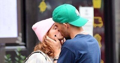 Maisie Smith and Max George pack on the PDA as they kiss and cuddle in the street - www.ok.co.uk - London