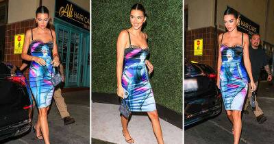 Jean Paul Gaultier - Kendall Jenner wore the ultimate statement dress to the Kylie Cosmetics party - msn.com - Italy - Japan