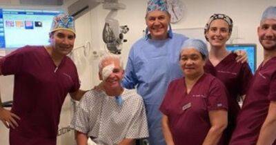 Phillip Schofield poses with bandaged eye as he goes under the knife for operation - www.ok.co.uk