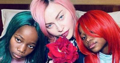 Elton John - Lourdes Leon - Mercy James - David Banda - Rocco Ritchie - Madonna shares sweet new photos of her 10-year-old twin daughters in birthday tribute - msn.com - USA - Malawi
