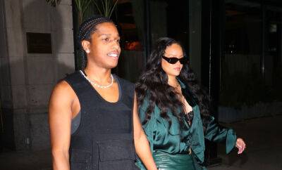Rihanna & A$AP Rocky Depart a NYC Hotel After a Night on the Town (Photos) - justjared.com - New York