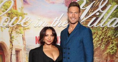 Kat Graham - Tom Hopper - Kat Graham & Tom Hopper Pose Together at the Netflix Premiere of 'Love in the Villa' - justjared.com - Los Angeles - Italy - county Graham - county Love - Netflix