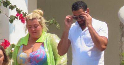 Gemma Collins flaunts curves in plunging swimsuit during Greek holiday with fiancé - www.ok.co.uk - Greece