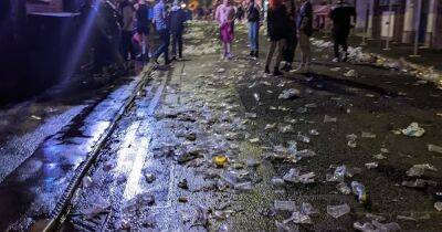 Outrage as thousands of plastic cups left strewn all over Gay Village after another night of Pride celebrations - www.manchestereveningnews.co.uk - Manchester - county Jack
