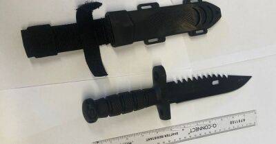 Terrifying 'Rambo' knife seized from 'males in balaclavas' in Eccles - www.manchestereveningnews.co.uk - Manchester