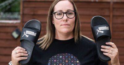 Woman says £30 Puma sliders saved her life after she was nearly electrocuted while vacuuming her fake lawn - www.manchestereveningnews.co.uk - city Halifax