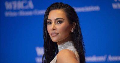 Kim Kardashian Looks So Retro as She Rocks ’90s Updo and a Camo Mini Dress: ‘Balenci Barbie’ - www.usmagazine.com - California