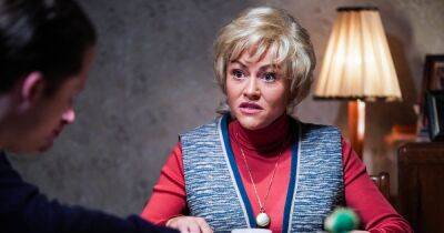 Phil Mitchell - Peggy Mitchell - Grant Mitchell - Ross Kemp - Sharon Watts - Jaime Winstone - Perry Fenwick - Frankie Lewis - Eastenders - EastEnders spoiler sees Mitchell secret unveiled as episode goes back to 1979 - ok.co.uk