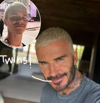 David Beckham - Romeo Beckham - Cooper - Romeo Beckham Looks JUST Like Dad David Here! - perezhilton.com