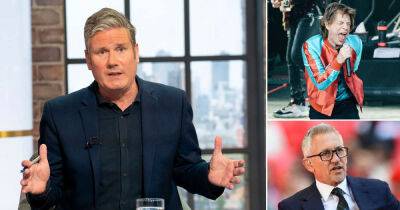 Gary Lineker - Mick Jagger - Richard Branson - Alan Sugar - Keir Starmer - 'Your money is going to Jagger': Starmer forced to defend Labour plan to freeze energy bills for all - msn.com - Britain