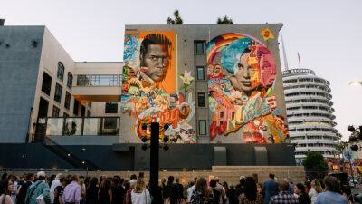 Judy Garland - Sidney Poitier - Sidney Poitier and Judy Garland Featured in New Six-Story Hollywood Mural - variety.com - Los Angeles - Los Angeles - county Story - city Hollywood, county Story