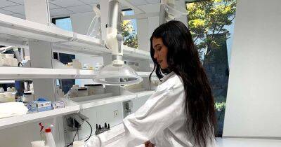 Kylie Jenner - Kylie Jenner Says She’s ‘Creating New Magic’ as She Sports Lab Coat at Kylie Cosmetics Test Center - usmagazine.com