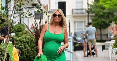Billie Shepherd shows off her blossoming bump on day out with sister Sam Faiers and newborn Edward - www.ok.co.uk