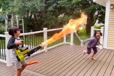 Dad invents flamethrower for kids to play with at home: ‘Best toy ever’ - nypost.com