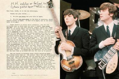 Paul Maccartney - John Lennon - George Harrison - Yoko Ono - John Lennon’s brutal breakup letter to Paul McCartney: ‘You s–t all over us’ - nypost.com - Vietnam