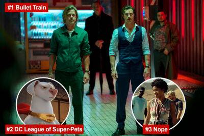 Kevin Hart - Dwayne Johnson - Brad Pitt - John Krasinski - Thor - ‘Bullet Train’ speeds to top of box office with $12.6 million opening night - nypost.com - Jordan