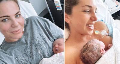 Fiona Falkiner's baby boy just arrived! - www.who.com.au