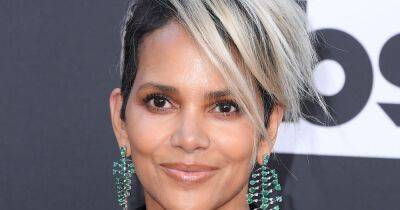 Maisie Williams - Halle Berry - Halle Berry has bold purple hair now as she ditches platinum blonde hue - ok.co.uk