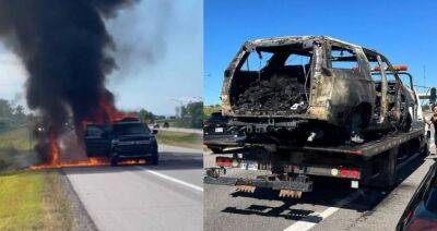 Nelly Furtado - The Offspring And Crew Are Unharmed After Tour Vehicle Bursts Into Flames In Quebec - etcanada.com