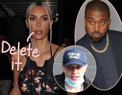 Pete Davidson - Kim Kardashian - Kim Kardashian 'Demanding' Kanye West Take Down Instagram Post About Pete Davidson -- 'But He Won't' - perezhilton.com
