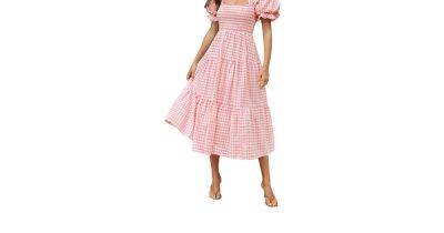 The Search Is Over! This Gingham Puff Sleeve Midi Is Our Summer Dream Dress — On Sale Now - www.usmagazine.com - Alabama