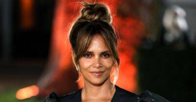 Halle Berry Debuts Purple Curly Mane: ‘My Hair Is Quite Busy’ - www.usmagazine.com - Los Angeles - Ohio