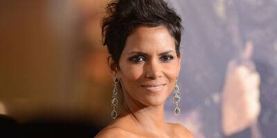 Halle Berry Debuts a New Purple Hairdo - See Her New Look! - www.justjared.com
