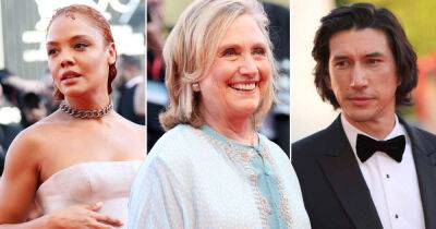 Hillary Clinton joins Adam Driver and Tessa Thompson at star-studded Venice Film Festival - www.msn.com