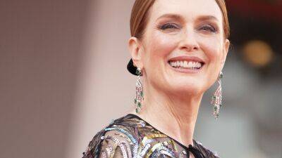 Julianne Moore Did Superhero Glamour in a Completely Sheer Gown and Cape - www.glamour.com