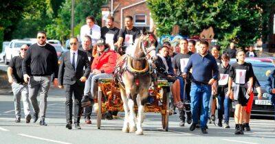 Mourners arrive on horse-drawn carriage for funeral of Tyson Fury's cousin Rico Burton - www.manchestereveningnews.co.uk - Manchester
