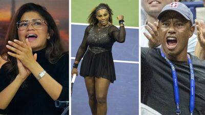 Serena Williams - Tiger Woods - Christine Taylor - US Open 2022: Serena Williams cheered on by celebrity fans including Zendaya, Tiger Woods - foxnews.com - USA - Estonia