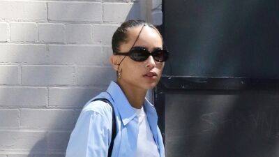 Zoë Kravitz Is Here to Remind You to Stock Up on Socks and Loafers for Fall - www.glamour.com - New York