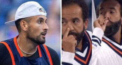 Roger Federer - Nick Kyrgios - Voice - Nick Kyrgios joined by second player in US Open marijuana comment as umpire makes gesture - msn.com - USA - Czech Republic